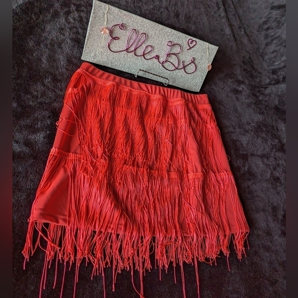Fringe Skirt L - Picture 2 of 8